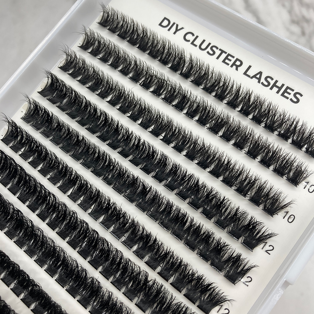 fluffy lash clusters